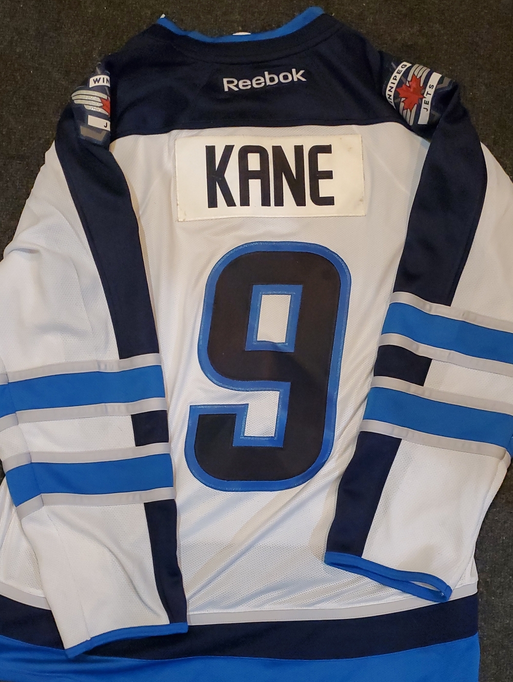 NHL Authentic Reebok Winnipeg Jets Away Evander Kane Jersey...🏒